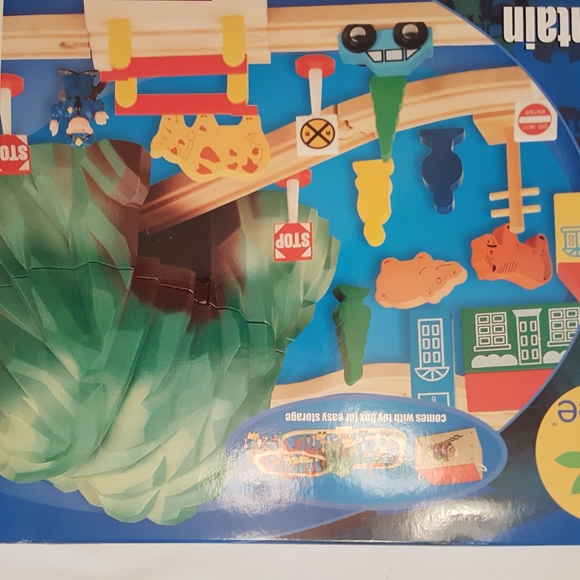 Mountain Railway Set 102 Wooden Pieces New in Original pack/TOYBOX by. Life Tree - Picture 5 of 12